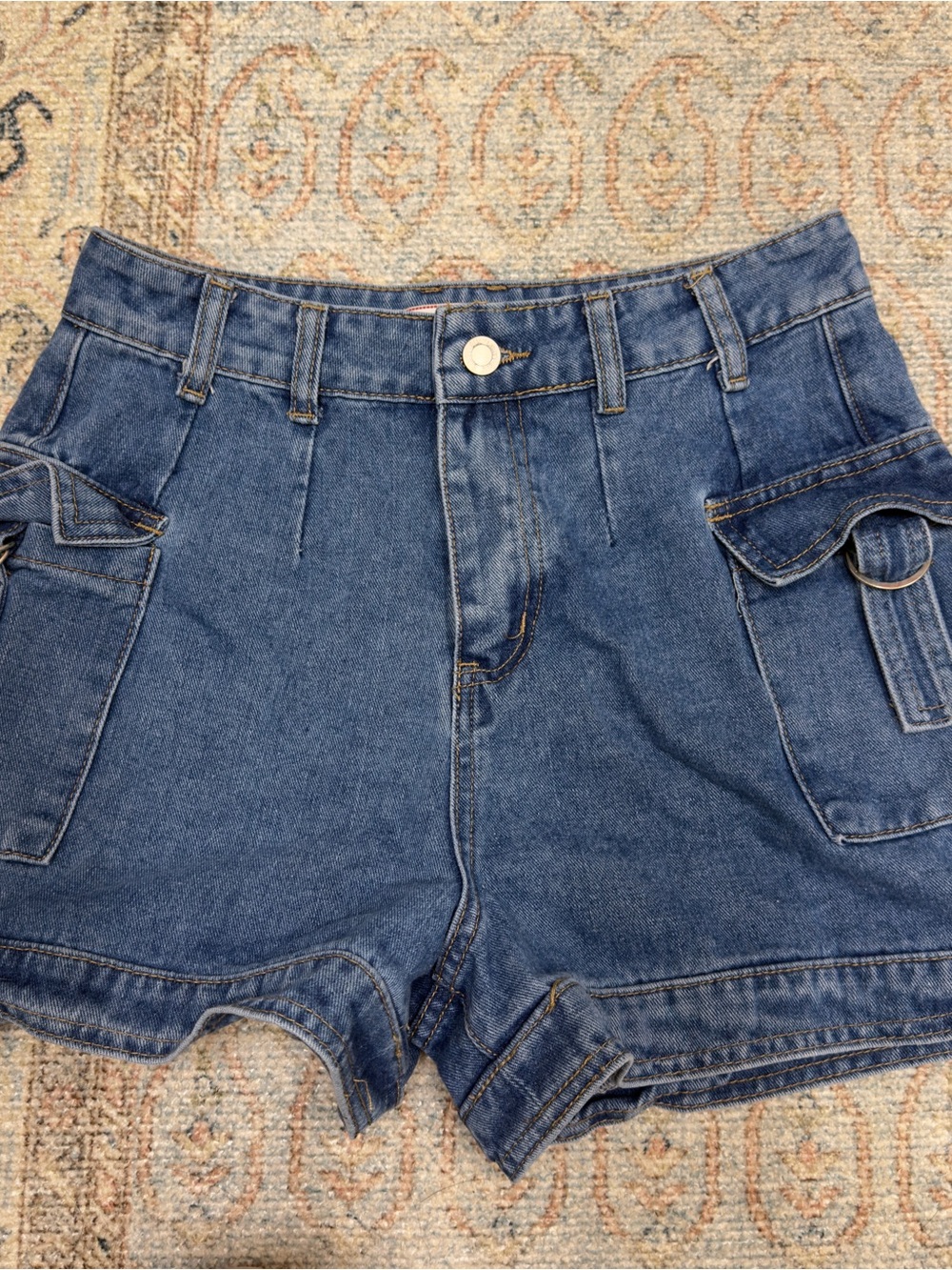 Denim cargo shorts Size 3
